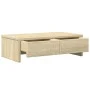 Soporte de monitor cajones madera roble Sonoma 50x27x15 cm de , Bases y elevadores para ordenadores - Ref: Foro24-854663, Pre...