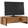 Soporte de monitor con cajones madera envejecida 50x27x15 cm de , Bases y elevadores para ordenadores - Ref: Foro24-854668, P...