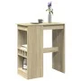 Mesa alta con estantes madera roble Sonoma 90x47,5x103,5 cm de , Mesas de cocina y de comedor - Ref: Foro24-854339, Precio: 7...