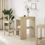 Mesa alta con estantes madera roble Sonoma 90x47,5x103,5 cm de , Mesas de cocina y de comedor - Ref: Foro24-854339, Precio: 7...