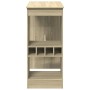Mesa alta con estantes madera roble Sonoma 90x47,5x103,5 cm de , Mesas de cocina y de comedor - Ref: Foro24-854339, Precio: 7...