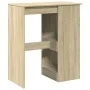 Mesa alta con estantes madera roble Sonoma 90x47,5x103,5 cm de , Mesas de cocina y de comedor - Ref: Foro24-854339, Precio: 7...