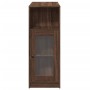 Mesa alta bar con estantes marrón roble 101x40x103,5 cm de , Mesas de cocina y de comedor - Ref: Foro24-854370, Precio: 77,05...