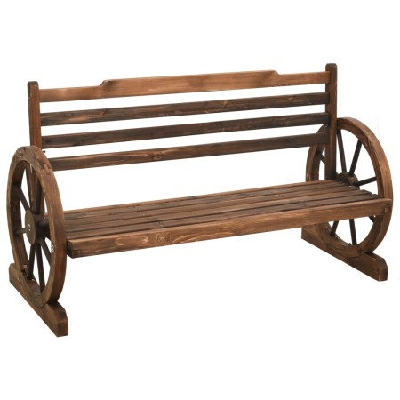Banco de jardín madera maciza de abeto 112 cm de vidaXL, Bancos de jardín - Ref: Foro24-313891, Precio: 188,05 €, Descuento: %