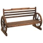 Banco de jardín madera maciza de abeto 112 cm de vidaXL, Bancos de jardín - Ref: Foro24-313891, Precio: 188,05 €, Descuento: %