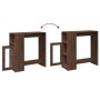 Mesa alta bar con estantes marrón roble 101x40x103,5 cm de , Mesas de cocina y de comedor - Ref: Foro24-854370, Precio: 77,05...