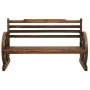 Banco de jardín madera maciza de abeto 112 cm de vidaXL, Bancos de jardín - Ref: Foro24-313891, Precio: 167,20 €, Descuento: %