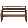 Banco de jardín madera maciza de abeto 112 cm de vidaXL, Bancos de jardín - Ref: Foro24-313891, Precio: 188,05 €, Descuento: %