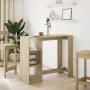 Mesa bar con estante madera roble Sonoma 124x46x103,5 cm de , Mesas de cocina y de comedor - Ref: Foro24-854393, Precio: 87,3...