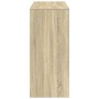 Mesa bar con estante madera roble Sonoma 124x46x103,5 cm de , Mesas de cocina y de comedor - Ref: Foro24-854393, Precio: 88,6...