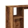 Bar-Tisch mit Regal aus gealtertem Holz 124x46x103,5 cm von , Küchen- und Esstische - Ref: Foro24-854398, Preis: 94,99 €, Rab...