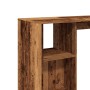 Mesa bar con estante madera envejecida 124x46x103,5 cm de , Mesas de cocina y de comedor - Ref: Foro24-854398, Precio: 98,75 ...