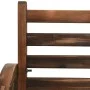 Banco de jardín madera maciza de abeto 112 cm de vidaXL, Bancos de jardín - Ref: Foro24-313891, Precio: 167,20 €, Descuento: %