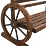 Banco de jardín madera maciza de abeto 112 cm de vidaXL, Bancos de jardín - Ref: Foro24-313891, Precio: 188,05 €, Descuento: %