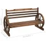 Banco de jardín madera maciza de abeto 112 cm de vidaXL, Bancos de jardín - Ref: Foro24-313891, Precio: 167,20 €, Descuento: %