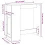 Mesa alta bar con estantes madera roble Sonoma 101x40x103,5 cm de , Mesas de cocina y de comedor - Ref: Foro24-854366, Precio...