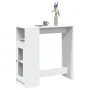 Mesa alta con estantes madera ingeniería 101x40x103,5 cm de , Mesas de cocina y de comedor - Ref: Foro24-854364, Precio: 87,0...