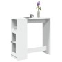 Mesa alta con estantes madera ingeniería 101x40x103,5 cm de , Mesas de cocina y de comedor - Ref: Foro24-854364, Precio: 88,0...