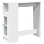 Mesa alta con estantes madera ingeniería 101x40x103,5 cm de , Mesas de cocina y de comedor - Ref: Foro24-854364, Precio: 87,0...
