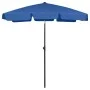 Sombrilla de playa azul celeste 180x120 cm de vidaXL, Sombrillas - Ref: Foro24-314726, Precio: 42,45 €, Descuento: %