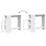 Mesa alta con estantes madera ingeniería 101x40x103,5 cm de , Mesas de cocina y de comedor - Ref: Foro24-854364, Precio: 88,0...