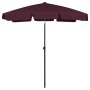 Sombrilla de playa rojo burdeos 180x120 cm de vidaXL, Sombrillas - Ref: Foro24-314723, Precio: 45,31 €, Descuento: %