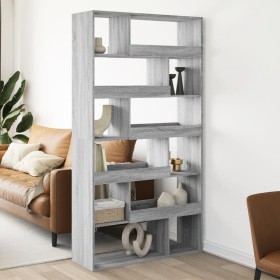 Separador de ambientes madera gris Sonoma 100x33x187,5 cm de , Librerías y estanterías - Ref: Foro24-3309506, Precio: 155,13 ...