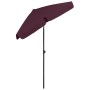 Sombrilla de playa rojo burdeos 180x120 cm de vidaXL, Sombrillas - Ref: Foro24-314723, Precio: 45,31 €, Descuento: %