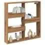 Armario de pared madera ingeniería roble artesanal 80x15x80 cm de , Estantes y estanterías - Ref: Foro24-854552, Precio: 35,9...