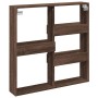 Armario de pared madera de ingeniería marrón roble 80x15x80 cm de , Estantes y estanterías - Ref: Foro24-854550, Precio: 37,3...