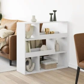 Estantería de madera de ingeniería blanca 100x33x94,5 cm de , Librerías y estanterías - Ref: Foro24-3309474, Precio: 75,49 €,...
