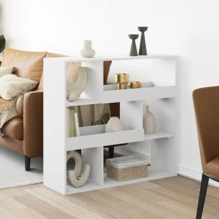 Estantería de madera de ingeniería blanca 100x33x94,5 cm de , Librerías y estanterías - Ref: Foro24-3309474, Precio: 75,49 €,...