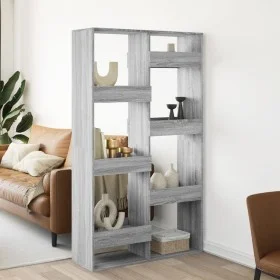 Separador de ambientes madera gris Sonoma 100x33x175 cm de , Librerías y estanterías - Ref: Foro24-3309578, Precio: 107,31 €,...