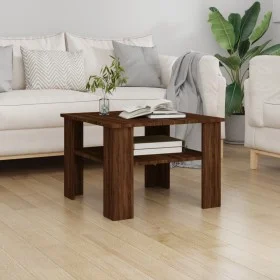Oak brown plywood coffee table 60x60x42 cm by , Coffee table - Ref: Foro24-815266, Price: 46,15 €, Discount: %
