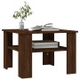 Mesa de centro de madera contrachapada roble marrón 60x60x42 cm de , Mesas de centro - Ref: Foro24-815266, Precio: 46,84 €, D...