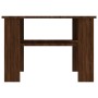 Mesa de centro de madera contrachapada roble marrón 60x60x42 cm de , Mesas de centro - Ref: Foro24-815266, Precio: 46,84 €, D...