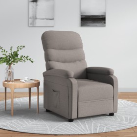 Sillón reclinable de tela gris taupe de , Sillones - Ref: Foro24-344898, Precio: 217,79 €, Descuento: %