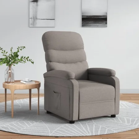 Sillón reclinable de tela gris taupe de , Sillones - Ref: Foro24-344898, Precio: 213,78 €, Descuento: %