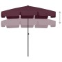 Sombrilla de playa rojo burdeos 200x125 cm de vidaXL, Sombrillas - Ref: Foro24-314731, Precio: 50,92 €, Descuento: %