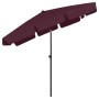 Sombrilla de playa rojo burdeos 200x125 cm de vidaXL, Sombrillas - Ref: Foro24-314731, Precio: 50,92 €, Descuento: %