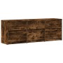 Mueble de TV LED madera ingeniería roble ahumado 140x34x50 cm de , Muebles TV - Ref: Foro24-3307923, Precio: 116,00 €, Descue...