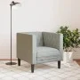 Sillón Chesterfield de terciopelo gris claro de , Sofás - Ref: Foro24-372673, Precio: 133,50 €, Descuento: %