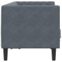 Sofá Chesterfield 2 plazas con cojines terciopelo gris oscuro de , Sofás - Ref: Foro24-372684, Precio: 239,05 €, Descuento: %
