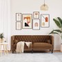 Sofá Chesterfield de 2 plazas piel de ante sintético marrón de , Sofás - Ref: Foro24-372692, Precio: 321,29 €, Descuento: %
