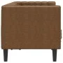Sofá Chesterfield de 2 plazas piel de ante sintético marrón de , Sofás - Ref: Foro24-372692, Precio: 333,71 €, Descuento: %