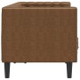 Sofá Chesterfield de 2 plazas piel de ante sintético marrón de , Sofás - Ref: Foro24-372692, Precio: 321,29 €, Descuento: %