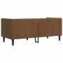 Sofá Chesterfield de 2 plazas piel de ante sintético marrón de , Sofás - Ref: Foro24-372692, Precio: 321,29 €, Descuento: %