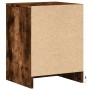 Mesita de noche luces LED 2 uds madera ingeniería roble ahumado de , Mesitas de noche - Ref: Foro24-852028, Precio: 68,85 €, ...