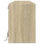 Mueble de TV de pared con LED roble Sonoma 180x31x45 cm de , Muebles TV - Ref: Foro24-3307942, Precio: 154,09 €, Descuento: %