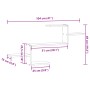 Estante de pared madera de ingeniería envejecida 104x15x49 cm de , Estantes y estanterías - Ref: Foro24-853207, Precio: 31,22...